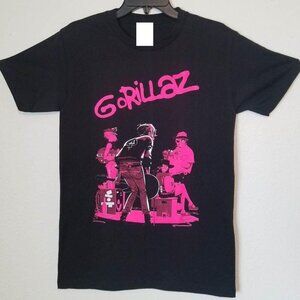 New Gorillaz Pink Unisex Silkscreen T-Shirt